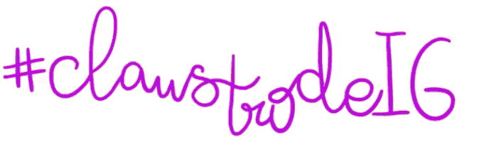 a red sign that says #clawst on a white background
