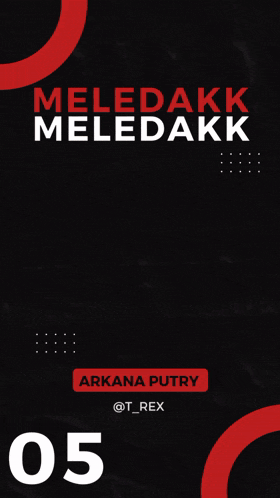 a poster for arkana putry shows a woman with glasses