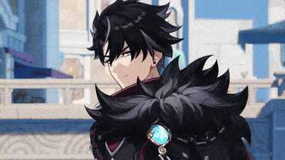 a man with black hair and a watch on his chest