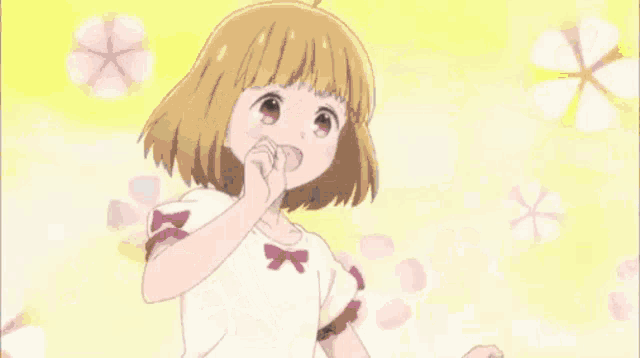 a close up of a person 's head with their hair blowing in the wind and a girl flying in the background .