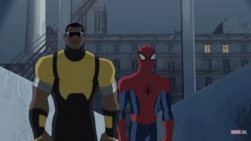 Power Man Spider Man GIF - Power Man Spider Man Marvel GIFs