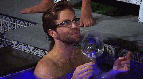 Sippin On Some Wine GIF - Wine Glass Spinning Cup Hot Tub GIFs