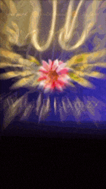 a painting of a flower with the words " open mind " written on it