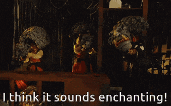 a sign that says " i think it sounds enchanting " on it