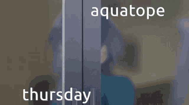 a picture of a girl with the words aquatope thursday written on it