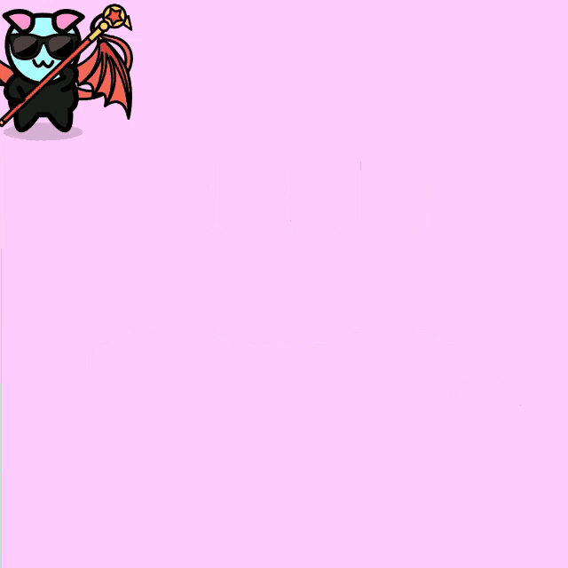 a cartoon of a bat wearing sunglasses holding a wand