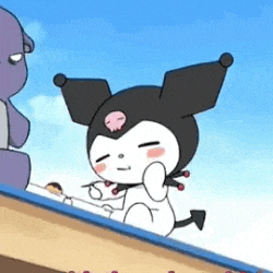 a cartoon character is sitting on top of a skateboard and giving a thumbs up .