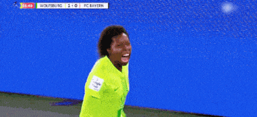 a soccer game is being played in wolfsburg