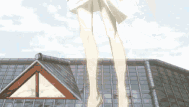 a pixel art of a girl with blue hair and a white hood