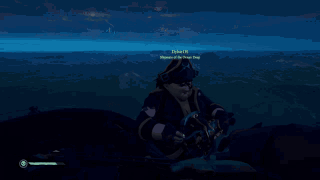 a screenshot of a video game shows a man holding a steering wheel and the name dylan111 on the bottom