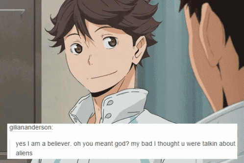 a picture of a boy with a caption that says yes i am a believer