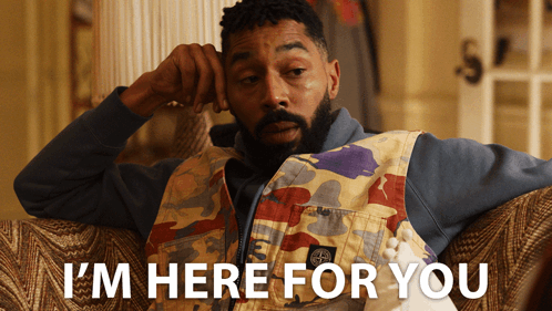I'M Here For You Khalil GIF - I'M Here For You Khalil Tone Bell GIFs