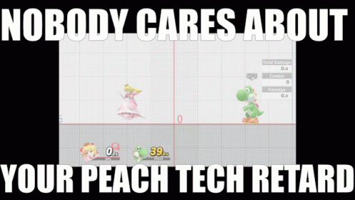 Smash Ultimate Nobody Cares GIF - Smash Ultimate Nobody Cares Peach Tech GIFs