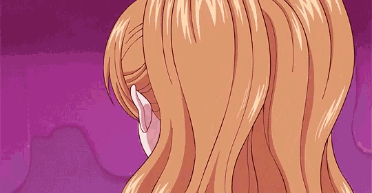 a close up of a woman 's hair in a cartoon .