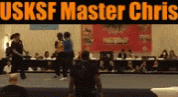 a poster for usksf master chris shows a group of people