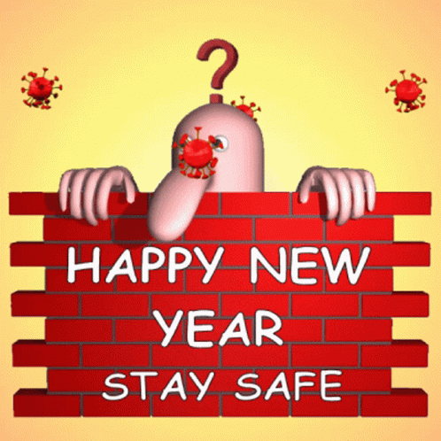 Happy New Year Stay Safe Happy New Year GIF - Happy New Year Stay Safe Happy New Year Virus Free New Year GIFs