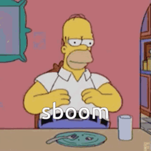 The Simspons Homer Simpson GIF - The Simspons Homer Simpson Sboom GIFs