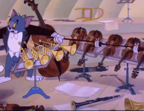 Tom And Jerry Orchestra GIF - Tom And Jerry Orchestra GIFs