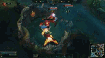 a league of legends game is being played on a computer monitor
