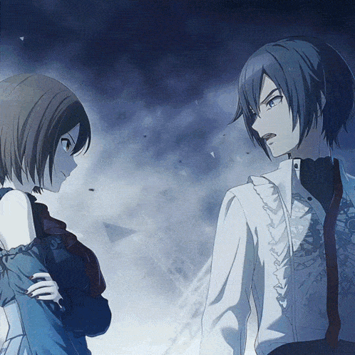 a man and a woman standing next to each other