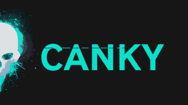 a youtube logo with the word canky on it