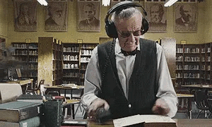 Stan Lee Oblivious Minding Business GIF - Stan Lee Oblivious Minding Business Didironomy GIFs