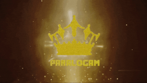 a yellow crown with the word pram logan written on it