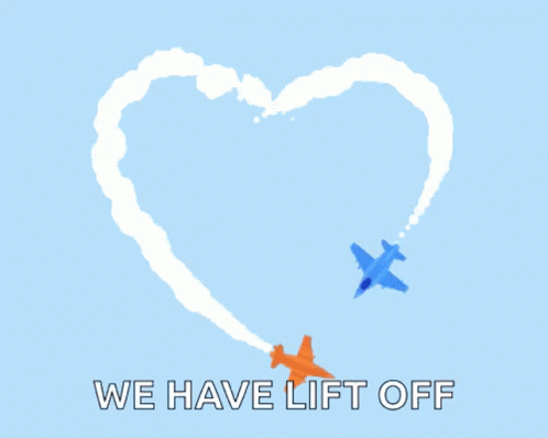 Heart Plane GIF - Heart Plane Lift Off GIFs