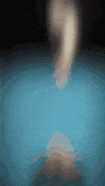 a blue background with a swirl in the middle