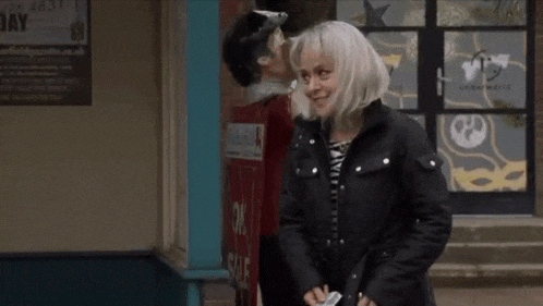 Sharon Fakes Smiles Then Walks Away Coronation Street Made By The Talk Of The Street GIF - Sharon Fakes Smiles Then Walks Away Coronation Street Made By The Talk Of The Street Coronation Street GIFs