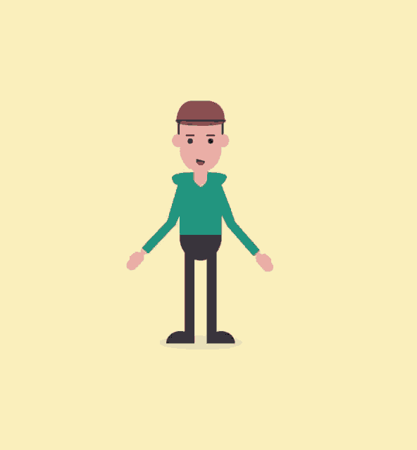 a cartoon drawing of a man 's clothes including a jacket
