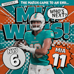 Miami Dolphins (11) Vs. New York Jets (6) Post Game GIF - Nfl National Football League Football League GIFs
