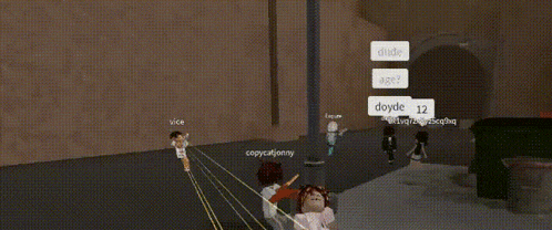 a group of people are playing a video game called doyde age 12