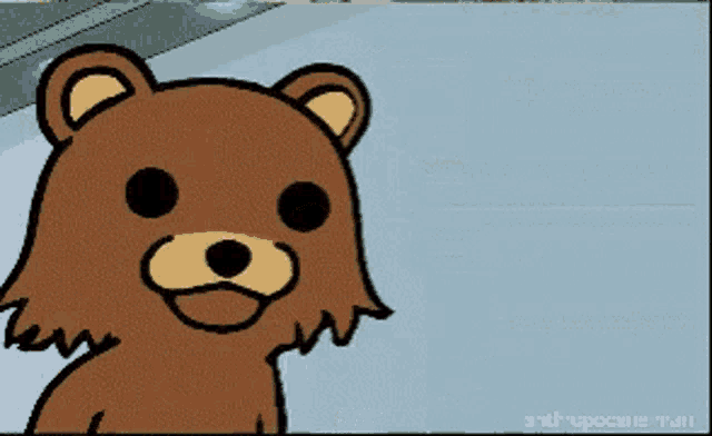 a cartoon bear is holding a bunch of money in his hand