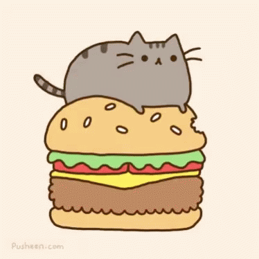 Cat Burger GIF - Cat Burger Fluffy GIFs