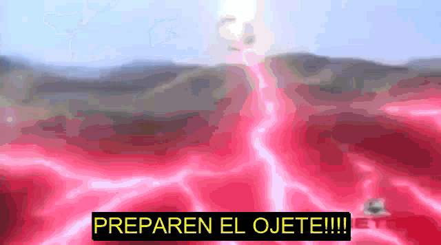 a pink background with the words preparen el ojete !!!