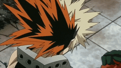 a close up of a person 's hair in a cartoon with a lot of hair .