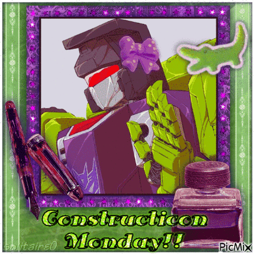 a picture of a transformer with the words construction monday