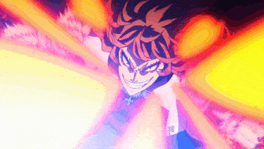 a cartoon character with a cross on his chest is surrounded by rays of light