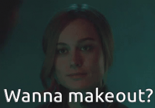 Wanna Make Out Captain Marvel GIF - Wanna Make Out Captain Marvel Lets Do It GIFs