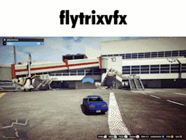 a screenshot of a video game with the words flytrixvfx on the top