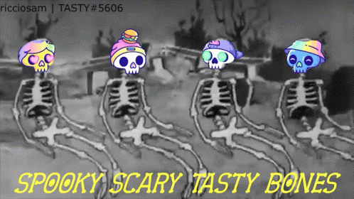 Tastybones Spooky Scary Skeletons GIF - Tastybones Spooky Scary Skeletons Spooky Scary Tasty Bones GIFs