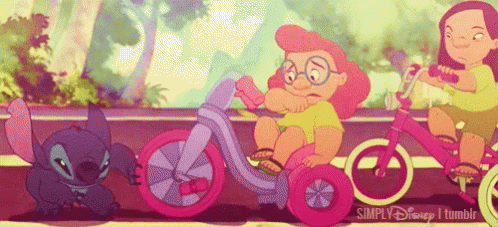 Lilo Stitch GIF - Lilo Stitch Bike GIFs