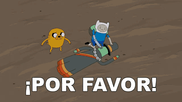 a cartoon character with the word despierta in white