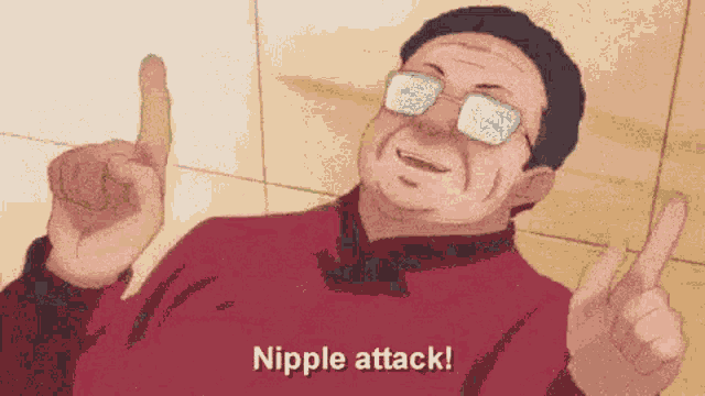 Perv Man Nipple Attack GIF - Perv Man Nipple Attack Anime GIFs