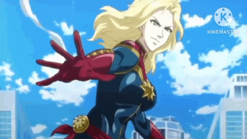 captain marvel is a female superhero in a cartoon .