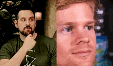 a man with a beard is wearing a green shirt that says wild