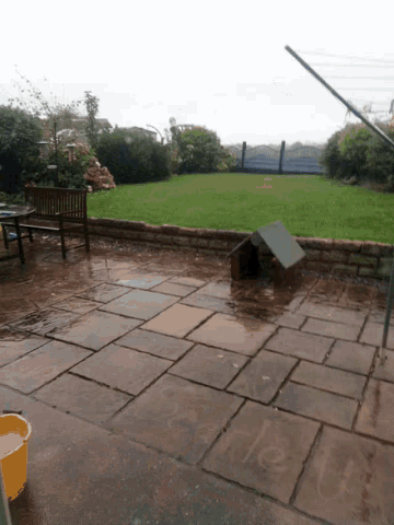 Rainy Backyard GIF - Rainy Backyard Wet GIFs