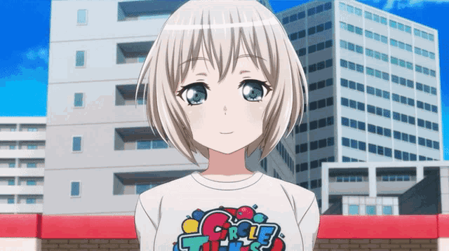 a girl wearing a shirt that says circle times