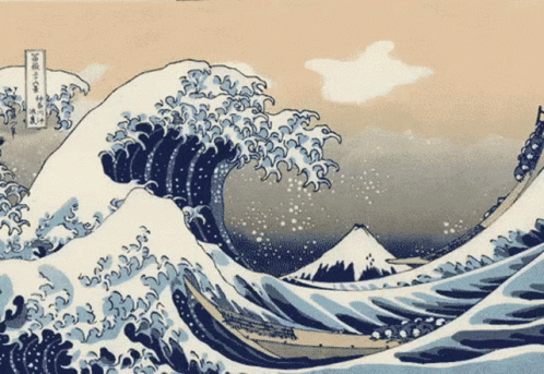 Tsunami Great Wave Off Kanagawa GIF - Tsunami Great Wave Off Kanagawa Hokusai GIFs